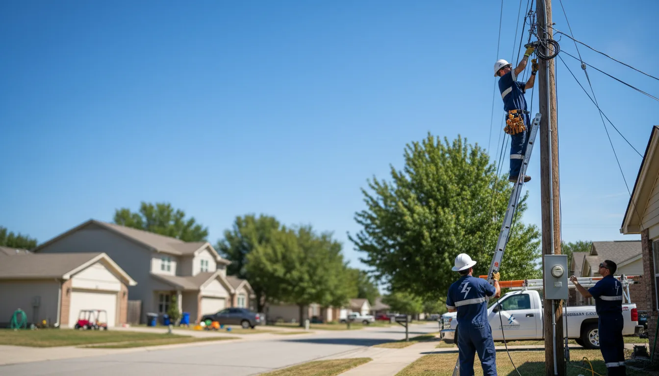Residential electrician providing installation services in Woodbury, MN